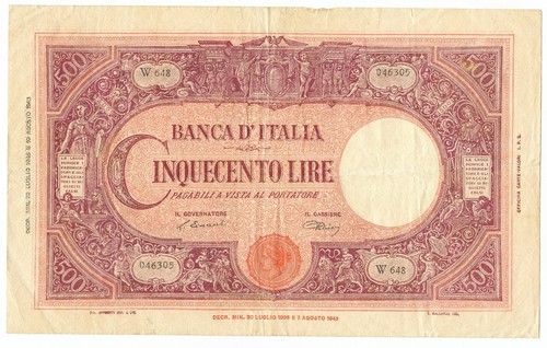 500 lire barbetti grande - lire, c
