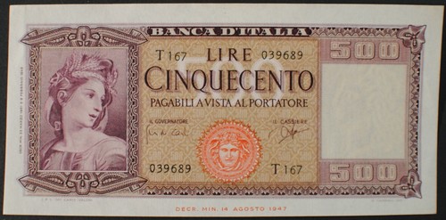 Italy p80b 500 - p80b,