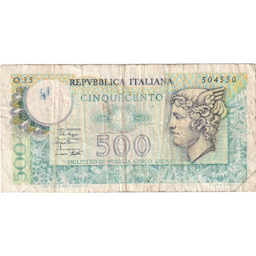 1243236 italy 500 lire vf - lire,,