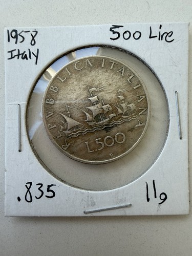 1958 italy 500 lire gem - lire,