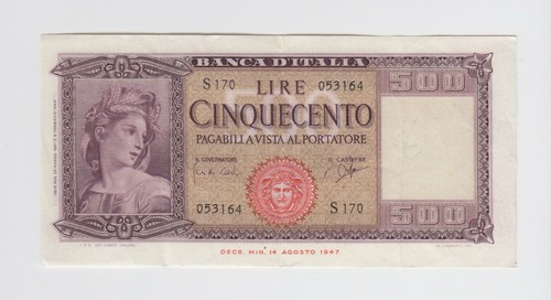 Italy 80b 3164 500 lire - 500,